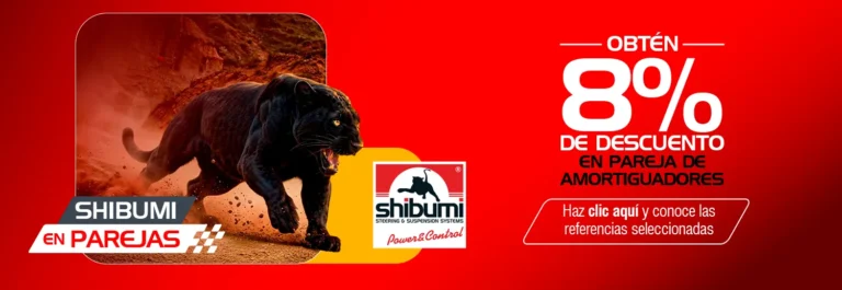 Amortiguadores Shibumi, distribuidos por Impocali