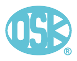 Logo de OSK, marca distribuida por Impocali